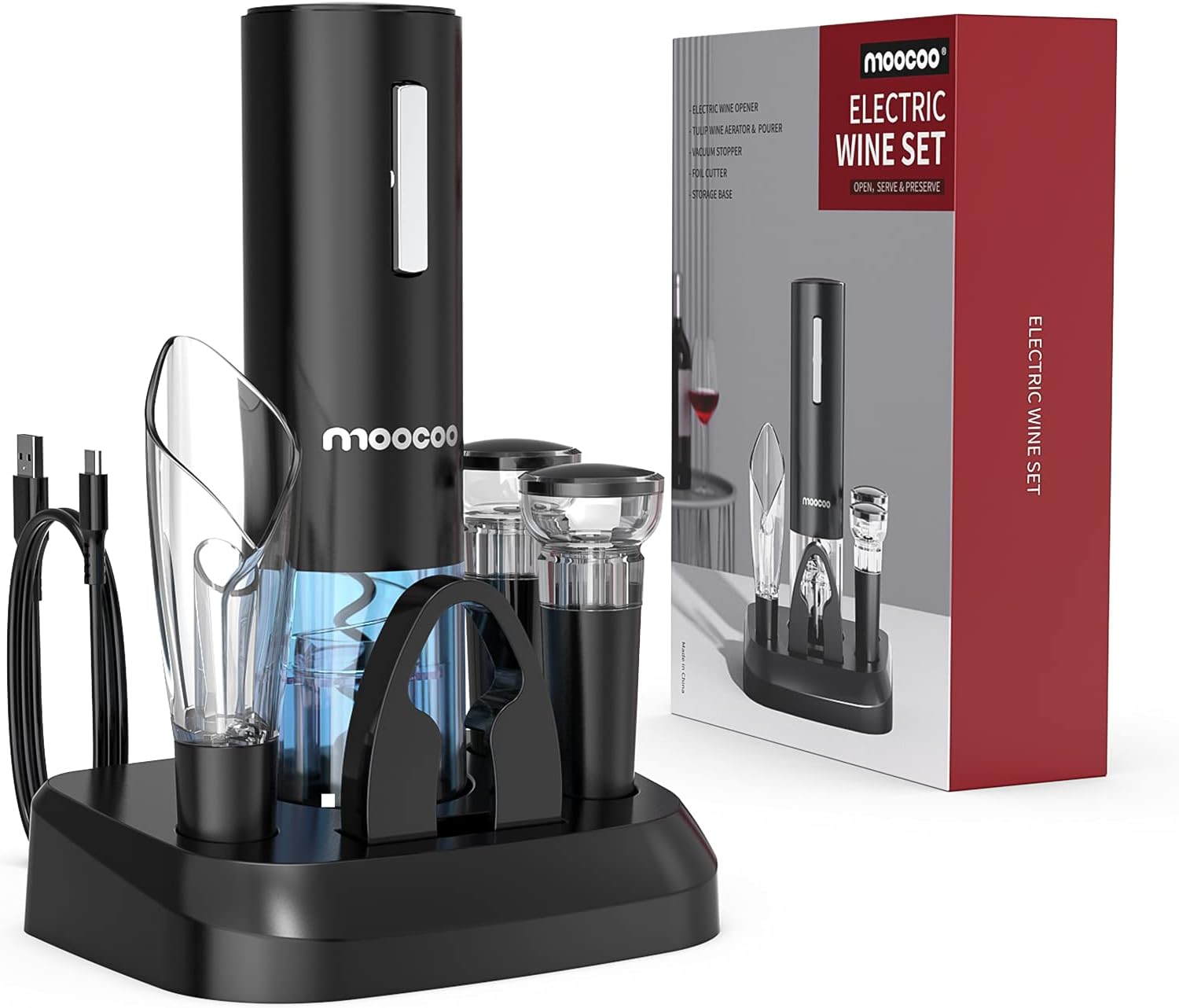 Electric Wine Opener with Charging Base